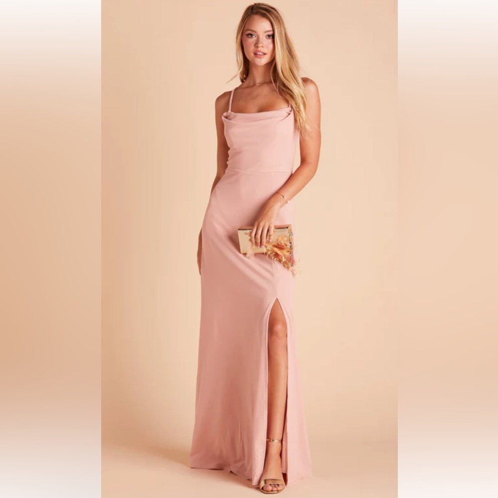 Birdy Grey Dusty Rose Ash Crepe Bridesmaid Dress